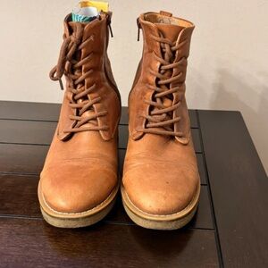 Aldo Brown Leather Ankle Boots